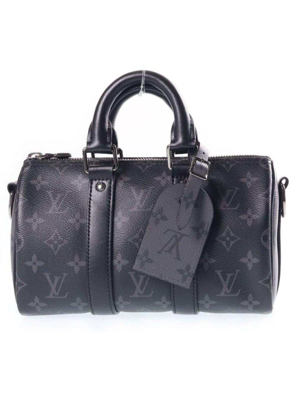 Louis Vuitton Monogram Eclipse Keepall Bandouliere 25 2-Way Shoulder Bag Black